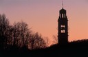 Campanile della Parrocchiale al tramonto